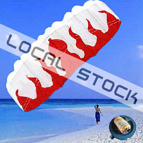 *LOCAL STOCK* Braided Line Soft Flame Parachute Flying Sports Beach Kite Set