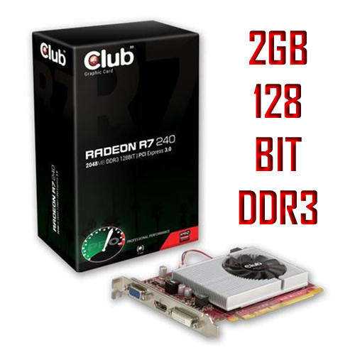 Late Entry! Club3D ATI Radeon R7 240 2GB 128BIT DDR3 Graphics - 2 Year Warranty - Free Courier!!