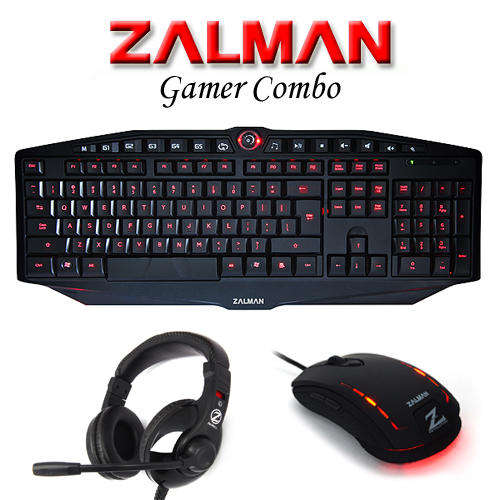 ENDING SOON!! REDUCED PRICE!! Zalman Gamer Combo Deal! BRAND NEW!! (Keyboard / Mouse / Headset)