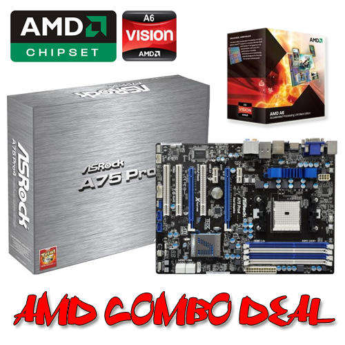 SPECIAL!! LOW PRICE!! AMD Combo Deal! BRAND NEW!! (Asrock Motherboard + AMD  CPU Bundle)