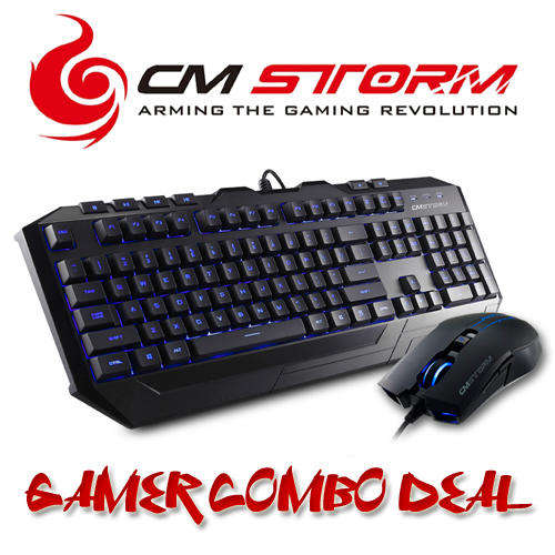 BID NOW!! LOW PRICE DEAL!!!!!! COOLERMASTER STORM GAMER COMBO!! - BACKLIT KEYBOARD/MOUSE - NEW!!