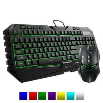Coolermaster Storm Octane Keyboard + Mouse Gaming Combo - 7 Colour LED Selection