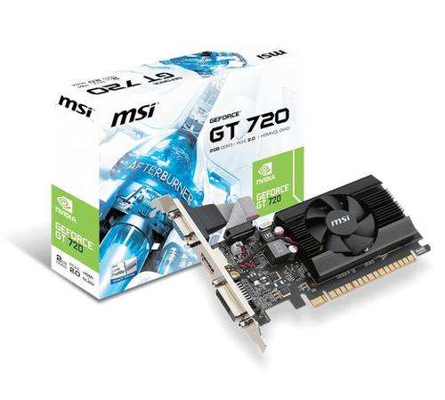 MSI nVidia GeForce GT720 2GB GDDR3 128Bit Low-Profile Graphics Card