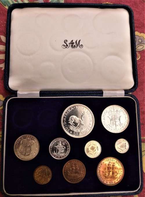 1953 Union of South Africa Coin Set NO GOLD