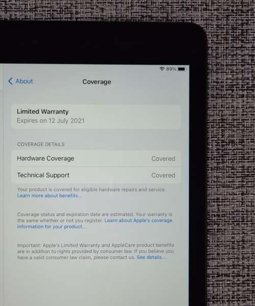 Apple iPad 7TH GEN 10.2` 2019 SPACE GREY 128GB LTE