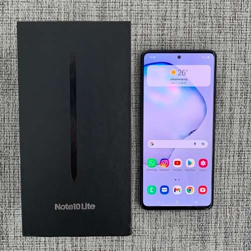 SAMSUNG GALAXY NOTE 10 LITE AURA BLACK 128GB