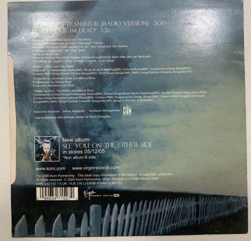 Korn - Twisted Transistor 7# White Vinyl