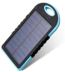 Outdoor Camping Waterproof 5000mah Portable Solar Battery Phone Charger