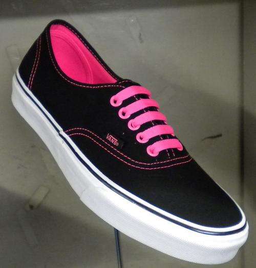 VANS AUTHENTIC NEON PINK/BLK