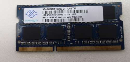 NANYA 4GB DDR3-12800sMHz Notebook Memory 1600