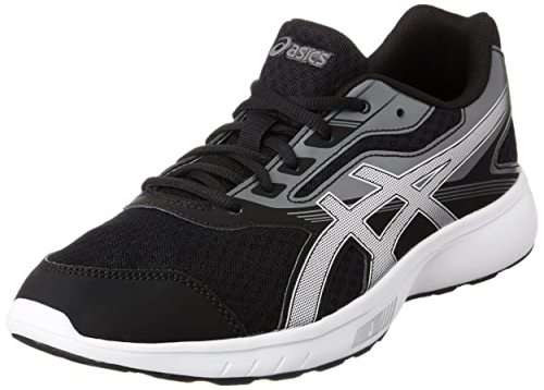 ASICS STORMER T741N-9093 BLACK/SILVER/WHITE UK6