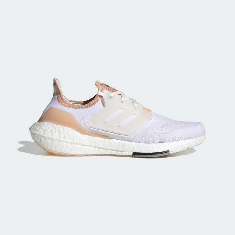 Adidas Ultraboost White/Orange UK 8