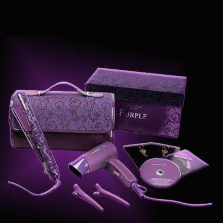 hair straightner ghd purple