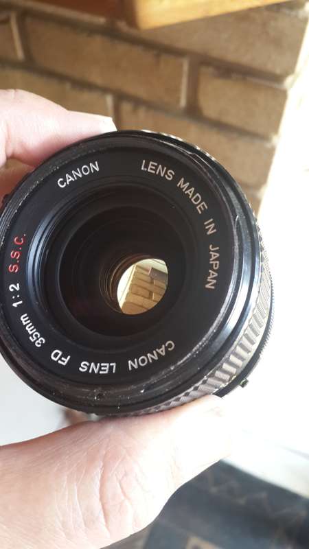 Canon A-1 with 35mm f2 SSC lens