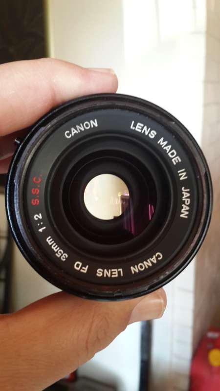 Canon A-1 with 35mm f2 SSC lens