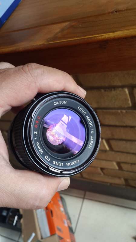 Canon A-1 with 35mm f2 SSC lens