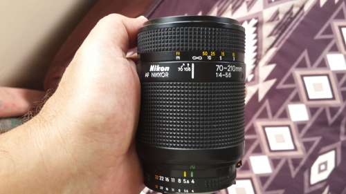Nikon 70-210 AF f4 - 5.6 lens in excellent condition.