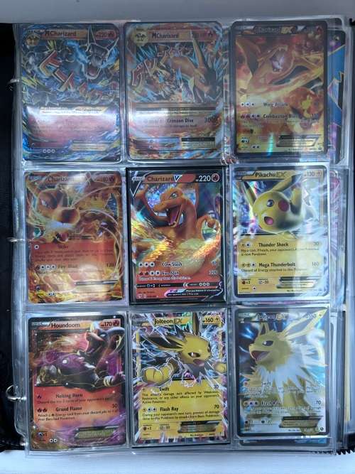 Pokémon Rare card collection including leather album! GX, EX, holographic and reverse holographic ca