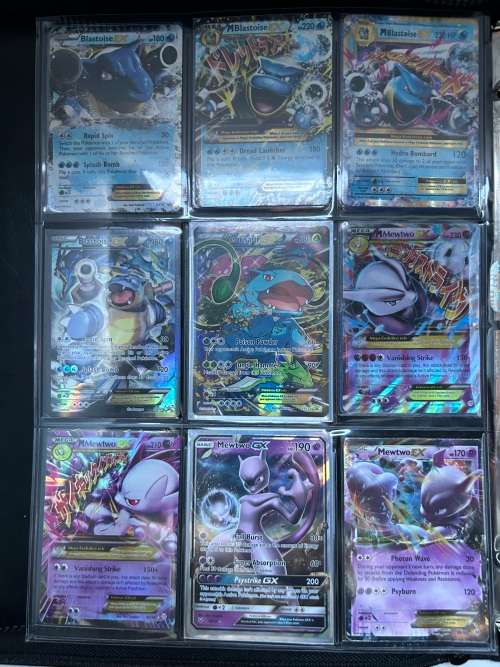Pokémon Rare card collection including leather album! GX, EX, holographic and reverse holographic ca