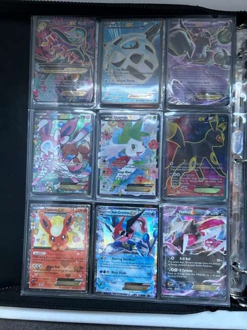 Pokémon Rare card collection including leather album! GX, EX, holographic and reverse holographic ca