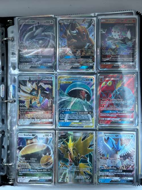Pokémon Rare card collection including leather album! GX, EX, holographic and reverse holographic ca