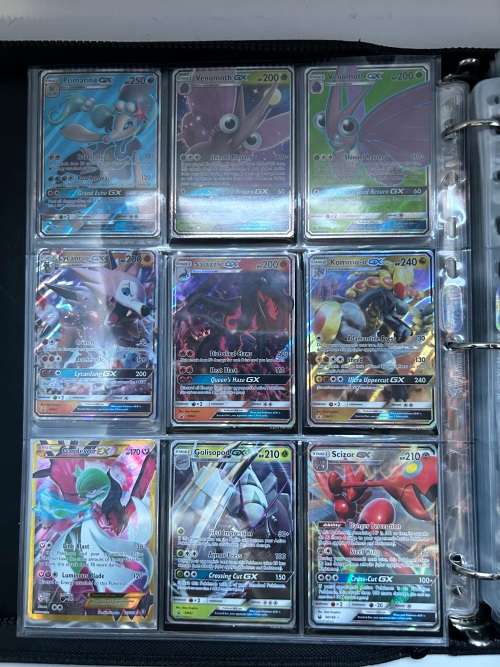 Pokémon Rare card collection including leather album! GX, EX, holographic and reverse holographic ca