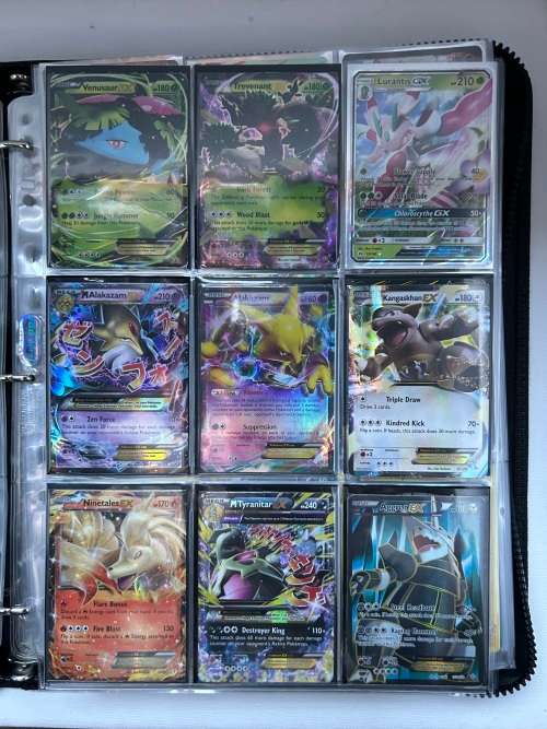 Pokémon Rare card collection including leather album! GX, EX, holographic and reverse holographic ca