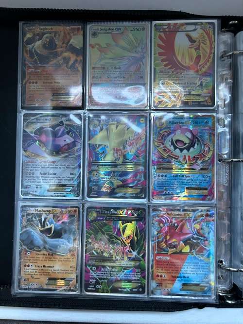 Pokémon Rare card collection including leather album! GX, EX, holographic and reverse holographic ca