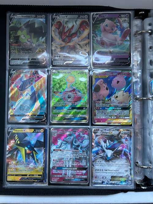 Pokémon Rare card collection including leather album! GX, EX, holographic and reverse holographic ca