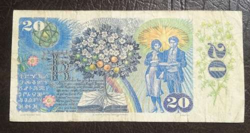 Czechoslovakia, 20 Korun, 1988