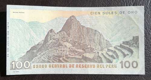 Peru, 100 Soles De Oro, 1976