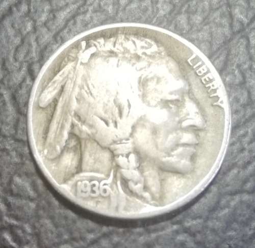 USA, 5 Cents (Buffalo), 1936