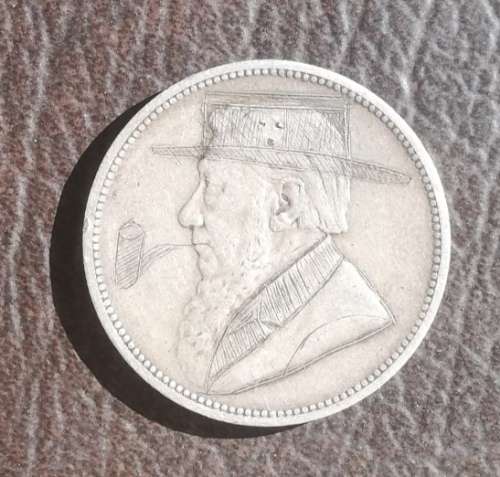 ZAR (Trench Art) 2 Shillings, 1896