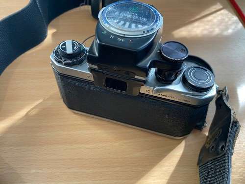 Asahi Pentax SV 35mm SLR Film Camera Super-Takumar 1:1.8/55 Lens and extra Lens, flash and extenders