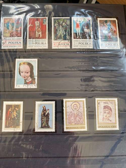 Art thematic stamps - 145 pages 4 books
