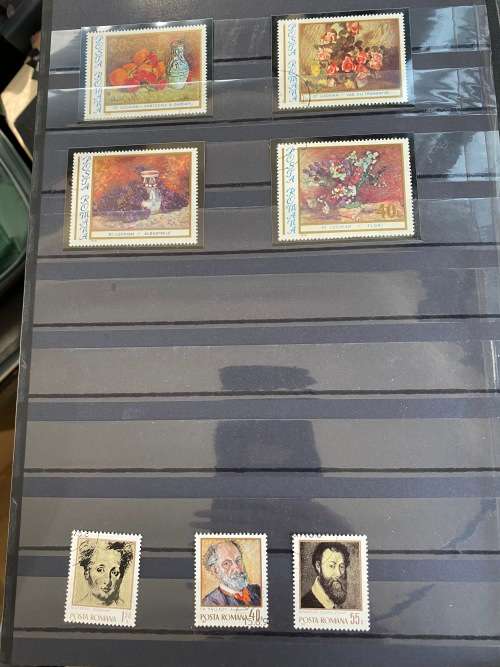 Art thematic stamps - 145 pages 4 books