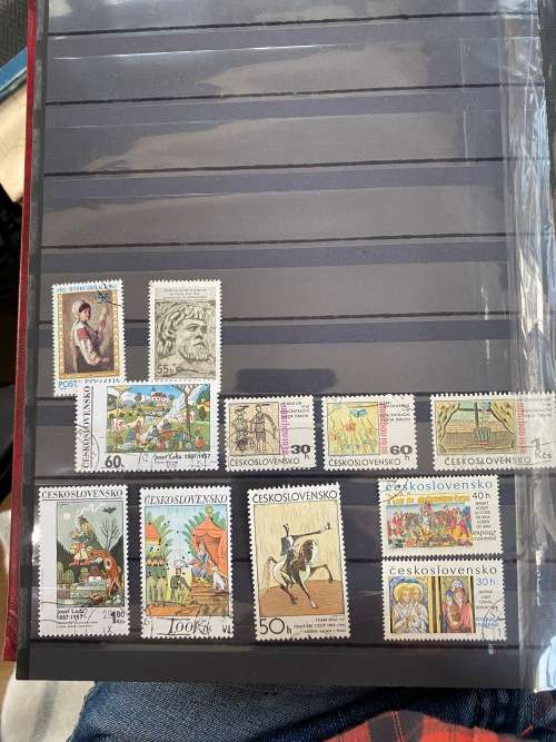 Art thematic stamps - 145 pages 4 books