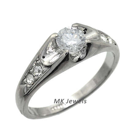 Sparkling 1ct Diamond 18ct Gold engagement Ring - SIZE 8