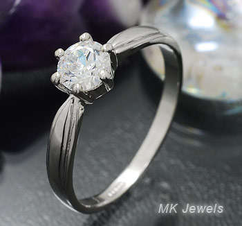 Sparkling 1.25ct Diamond 18ct Gold engagement Ring - SIZE 9