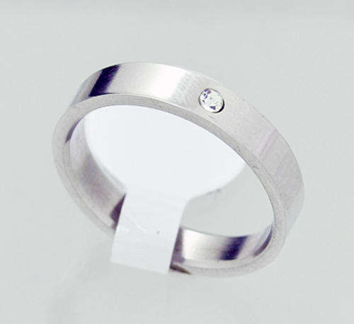 Stunning Solid Stainless Steel Ring with CZ Wholesale Lot of 35