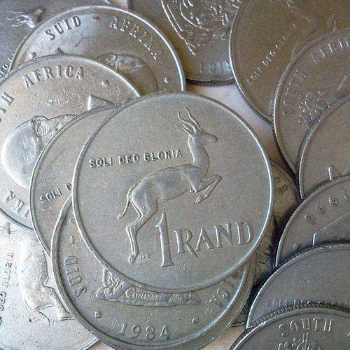 80 x RSA 1.00 rand coin lot - Bid per Coin