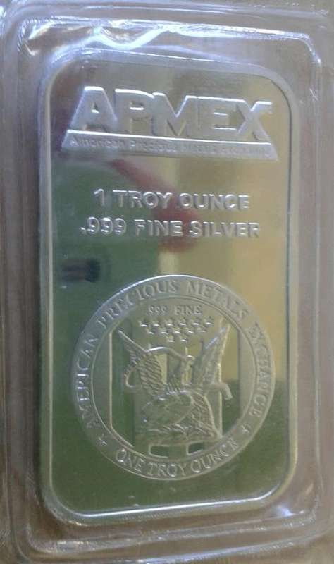 ### APMEX 1oz Pure Silver Bar ###