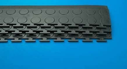 Edge strips - PRICE/meter ......for large Interlocking PVC Floor Tiles Black (no tiles included)
