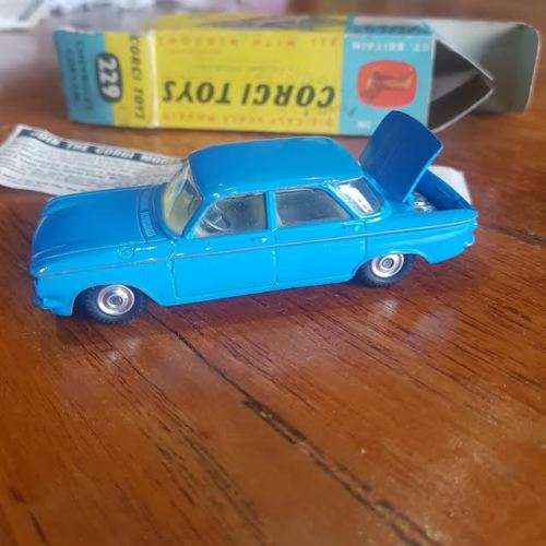 Corgi 229 Chevrolet Corvair Mint in original box. Not dinky matchbox
