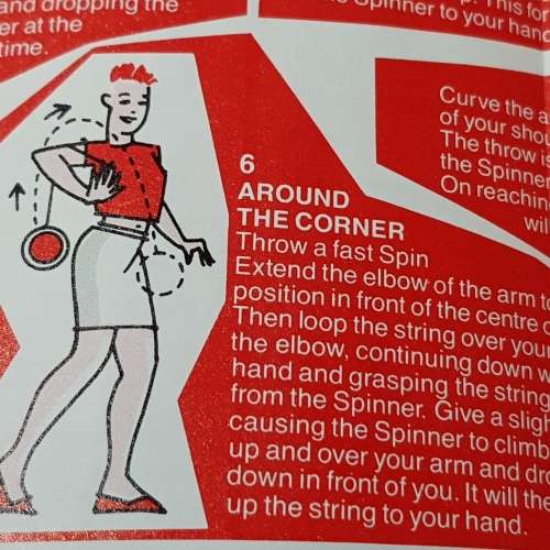Vintage collectors Coke yo-yo pamflet original showing 8 spinner tricks