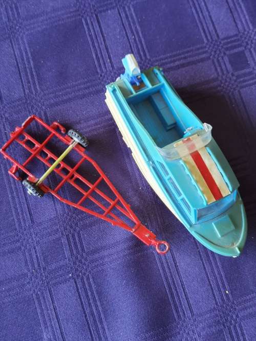 Corgi Dolphin Cruiser with trailer. Not Dinky or Matchbox