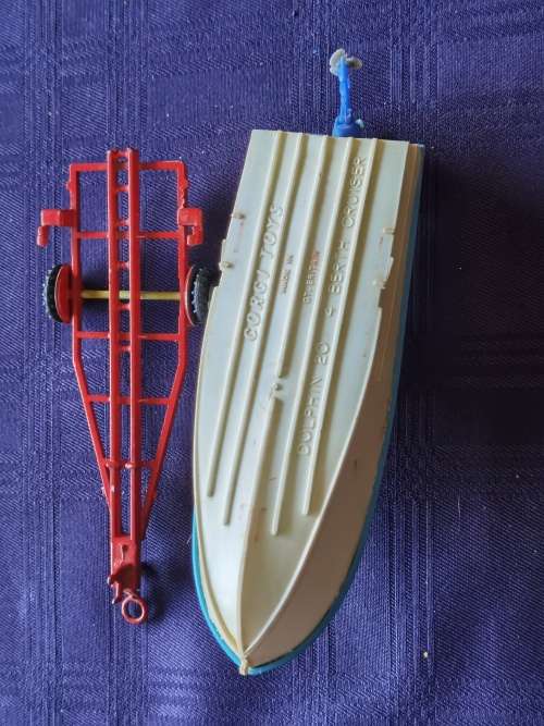 Corgi Dolphin Cruiser with trailer. Not Dinky or Matchbox