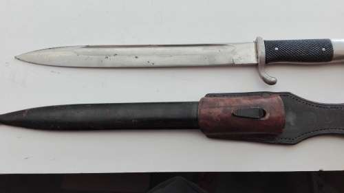 German Dress Bayonet with frog.