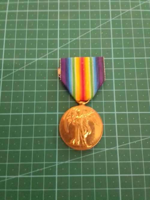 WW1 BRITISH VICTORY MEDAL ISSUED