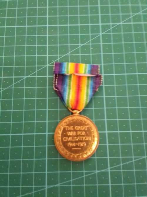 WW1 BRITISH VICTORY MEDAL ISSUED